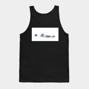 Hedgerow In The Snow Tank Top